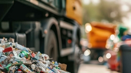 Cranes operate at a construction site during sunset, with workers actively engaged in building activities on the structure.