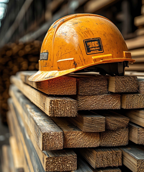 Cranes operate at a construction site during sunset, with workers actively engaged in building activities on the structure.